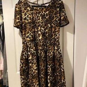 Leopard Print Lularoe Amelia XL